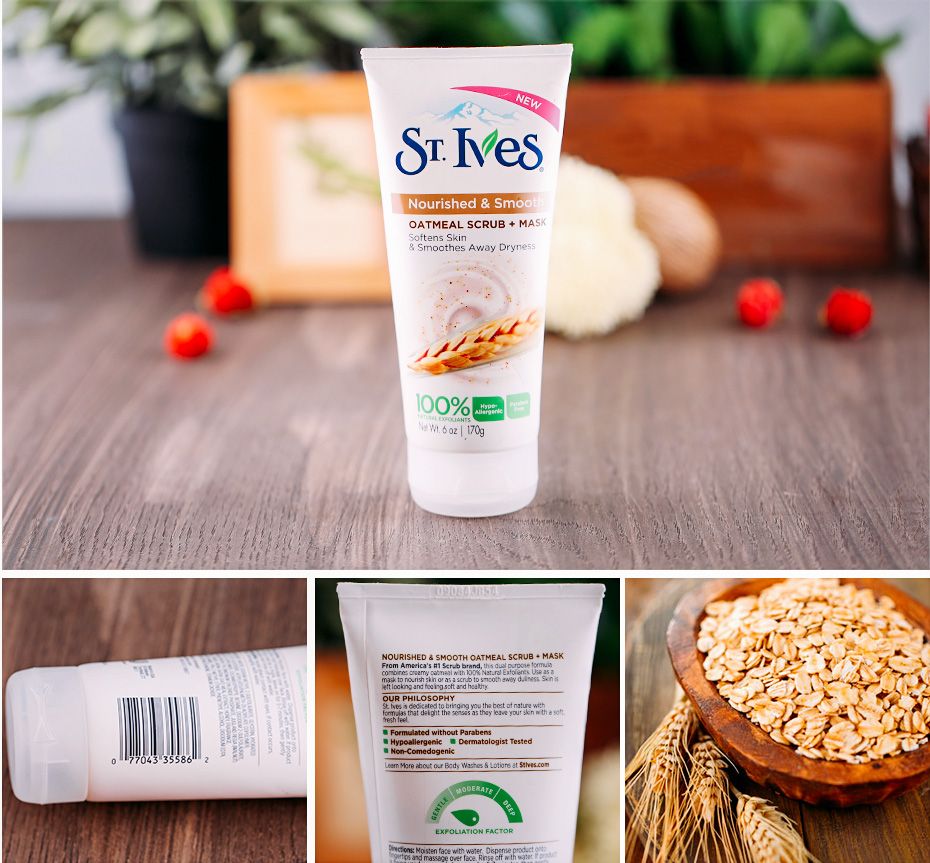 Tẩy Tế Bào Chết St.Ives Nourished Smooth Oatmeal Scrub - Khoedeptainha.vn